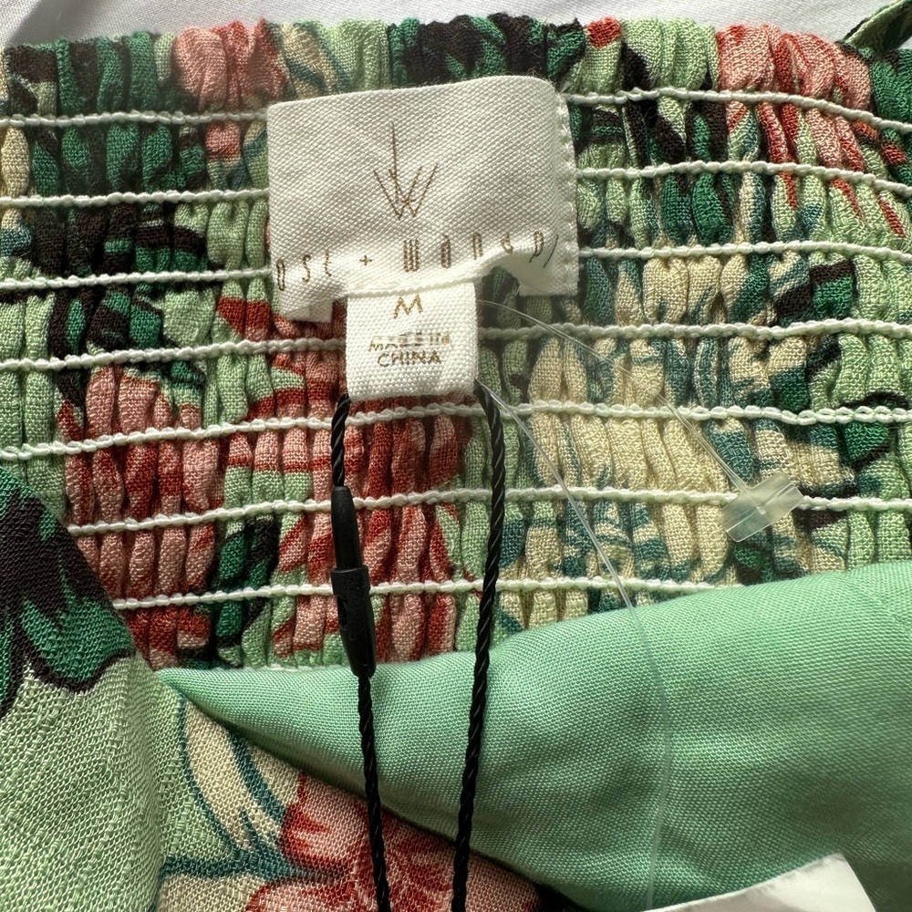 Lost + Wander Floral Camisole - Green and Pink - Picture 5 of 9